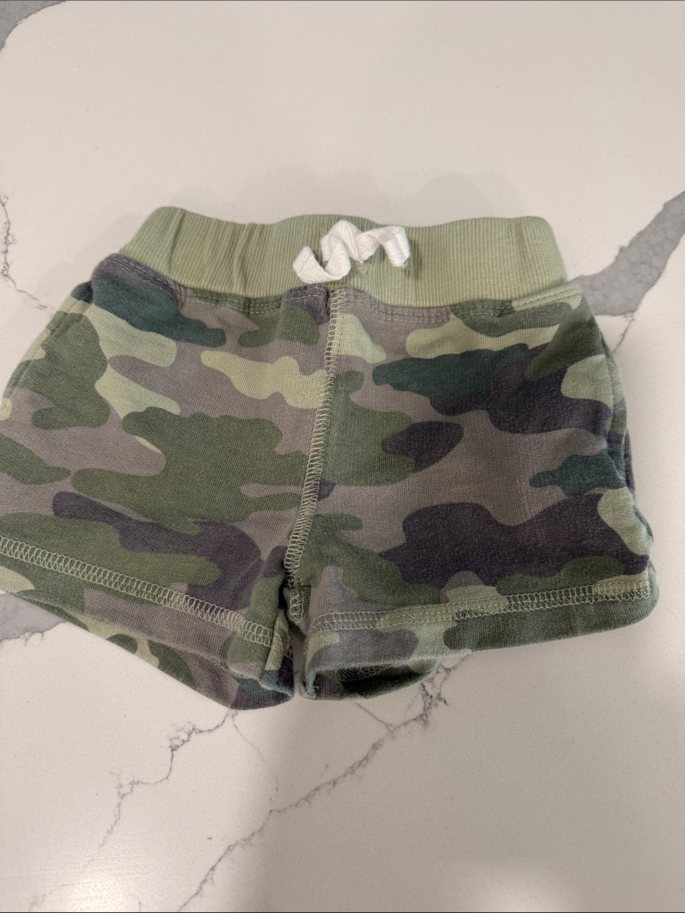 Gerber camo Knit infant  Shorts - Green Camouflage